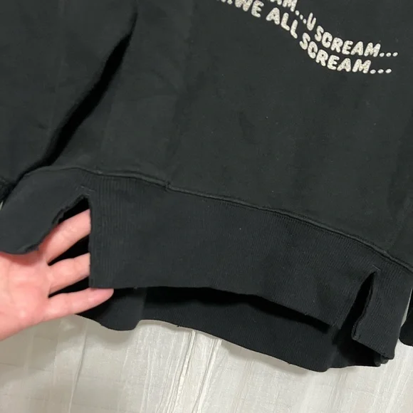 Aerie NWT Halloween Ghost “I Scream, U Scream” Sweatshirt XS Oversized - Picture 5 of 6